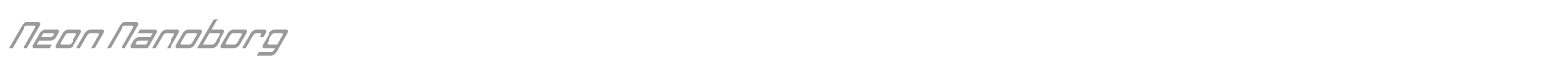 Neon Nanoborg font preview